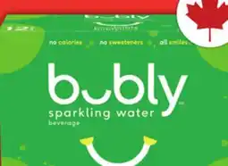 Food Basics BUBLY SPARKLING WATER 12X355 ML MONTELLIER CARBONATED WATER 10X offer