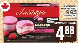 Food Basics IRRESISTIBLE THE CREAMIEST MACARON ICE CREAM SANDWICHES offer