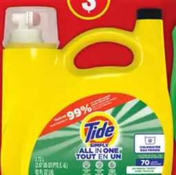 Food Basics TIDE OR GAIN LAUNDRY DETERGENT offer