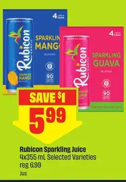 FreshCo Rubicon Sparkling Juice 4x355 mL Selected Varieties offer