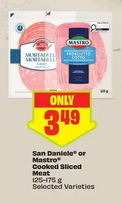 FreshCo San Daniele or Mastro Cooked Sliced Meat 125-175 g Selected Varieties offer