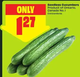 FreshCo Seedless Cucumbers Product of Ontario, Canada No. 1 offer