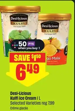 FreshCo Desi-Licious Kulfi Ice Cream 1 L Selected Varieties - Scene+ offer offer