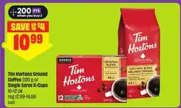 FreshCo Tim Hortons Ground Coffee 300 g or Single Serve K-Cups 10-12 pk - Scene+ offer offer