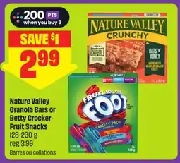 FreshCo Nature Valley Granola Bars or Betty Crocker Fruit Snacks 128-230 g - Scene+ offer offer