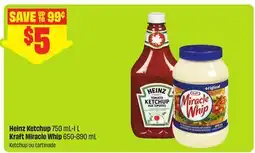 FreshCo Heinz Ketchup 750 mL - 1 L Kraft Miracle Whip offer