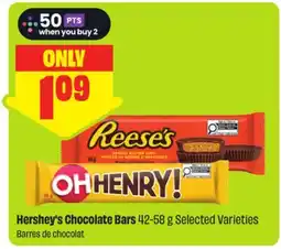 FreshCo Hershey's Chocolate Bars 42-58 g Selected Varieties - Scene+ offer offer