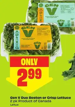 FreshCo Gen V Duo Boston or Crisp Lettuce 2 pk Product of Canada offer