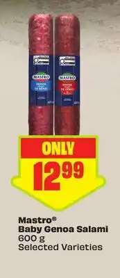 FreshCo Mastro Baby Genoa Salami 600 g Selected Varieties offer