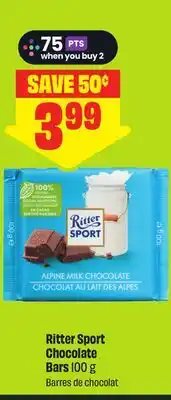 FreshCo Ritter Sport Chocolate Bars 100 g - Scene+ offer offer