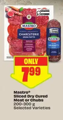 FreshCo Mastro Sliced Dry Cured Meat or Chubs 200-300 g Selected Varieties offer