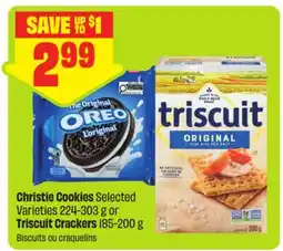 FreshCo Christie Cookies Selected Varieties 224-303 g or Triscuit Crackers 185-200 g offer