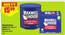 FreshCo Maxwell House Coffee 864-900 g or Pods 30 pk offer