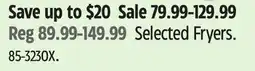 Canadian Tire Selected Fryers offer