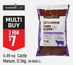Canadian Tire Garden Club Cattle Manure offer