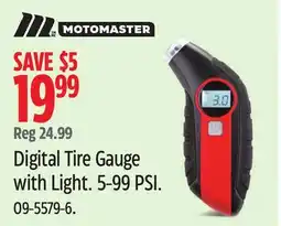 Canadian Tire Motomaster Digital Tire Gauge with Light offer