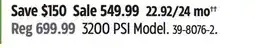 Canadian Tire Champion Power Equipment 3200 PSI Model offer