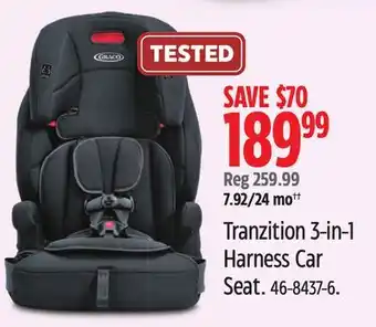 Canadian Tire GRACO Tranzition 3-in-1 Harness Car Seat offer