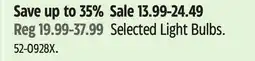Canadian Tire Selected Light Bulbs offer