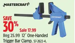 Canadian Tire MASTERCRAFT 12 One-Handed Trigger Bar Clamp offer