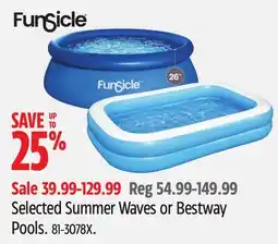 Canadian Tire Funsicle Selected Summer Waves or Bestway Pools offer