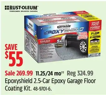 Canadian Tire Epoxyshield 2.5-Car Epoxy Garage Floor Coating Kit offer