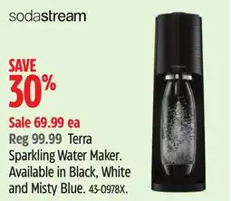 Canadian Tire Sodastream Terra Sparkling Water Maker offer