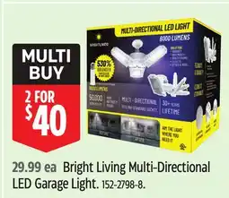 Canadian Tire Bright Living Multi-Directional LED Garage Light offer