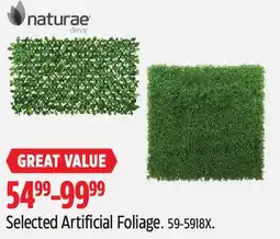 Canadian Tire Naturae Decor Selected Artificial Foliage offer