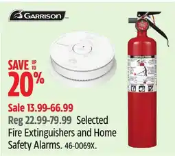 Canadian Tire Garrison Selected Fire Extinguishers and Home Safety Alarms offer