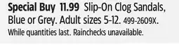 Canadian Tire Slip-On Clog Sandals offer
