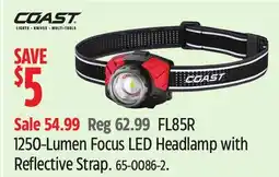 Canadian Tire FL85R 1250-Lumen Focus LED Headlamp with Reflective Strap offer