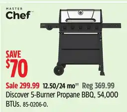 Canadian Tire Discover 5-Burner Propane BBQ, 54,000 BTUs offer
