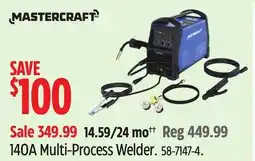Canadian Tire MASTERCRAFT 140A Multi-Process Welder offer