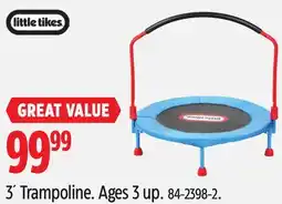 Canadian Tire Little Tikes 3' Trampoline offer