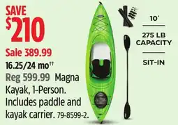 Canadian Tire COLEMAN Magna Kayak, 1-Person offer