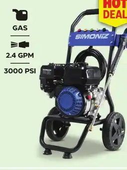 Canadian Tire SIMONIZ 2.4 GPM 3000 PSI GAS PRESSURE WASHER offer