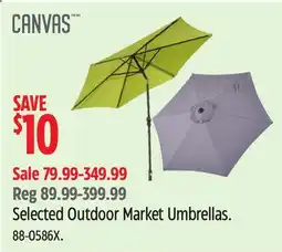 Canadian Tire CANVAS Selected Outdoor Market Umbrellas offer