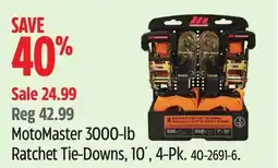 Canadian Tire MotoMaster 3000-lb Ratchet Tie-Downs offer