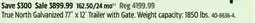 Canadian Tire True North Galvanized 77˝ x 12´ Trailer with Gate offer