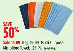 Canadian Tire Multi-Purpose Microfibre Towels offer