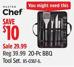 Canadian Tire Master Chef 20-Pc BBQ Tool Set offer