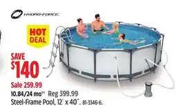 Canadian Tire Hydro-Force Steel-Frame Pool offer