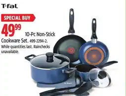 Canadian Tire T-fal 10-Pc Non-Stick Cookware Set offer