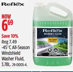 Canadian Tire Reflex -45°C All-Season Windshield Washer Fluid offer