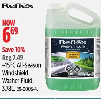 Canadian Tire Reflex -45°C All-Season Windshield Washer Fluid offer