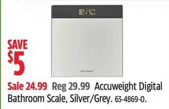 Canadian Tire Accuweight Digital Bathroom Scale offer