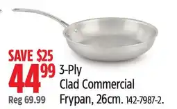 Canadian Tire 3-Ply Clad Commercial Frypan offer