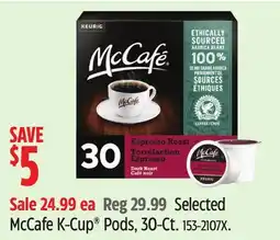 Canadian Tire McCafe K-Cup Pods, 30-Ct offer