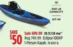 Canadian Tire Eclipse 100XP I-Person Kayak offer